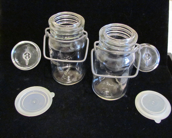 Vintage Mason Jars Wheaton Glass Storage Canning Jars 1970's Mason Food Jars Excellent Condition