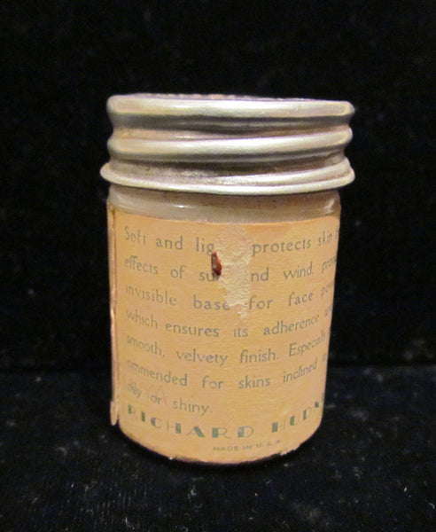 1920s Milk Glass Jar Richard Hudnut Du Barry Perfume Bottle Unused