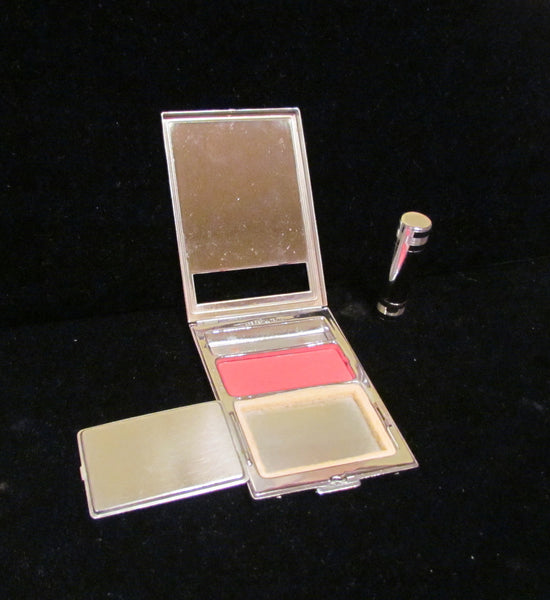 Vintage Compact Evening In Paris Bourjois 1940s Powder Rouge Lipstick