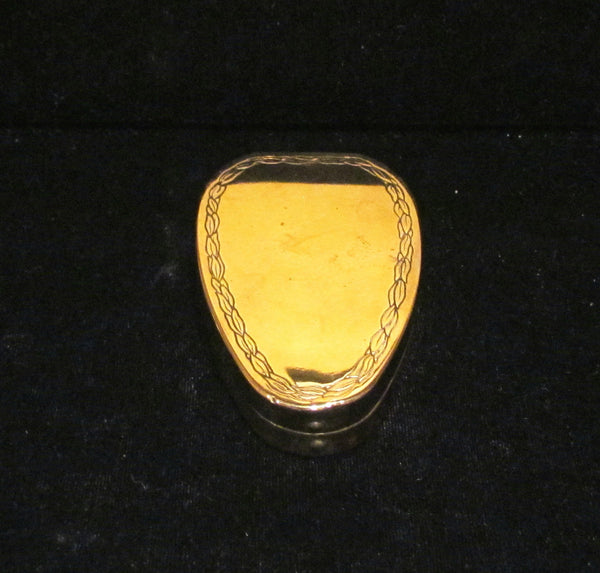 1917 Karess Woodworth Compact Vintage Powder Rouge Mirror Compact Fiancee Compact