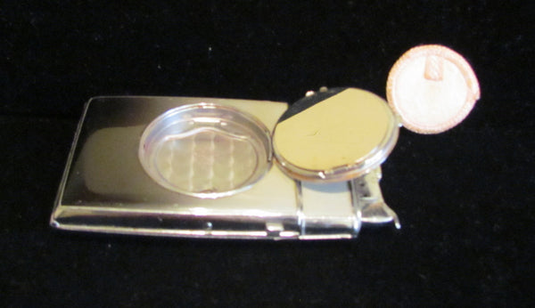 Ladies Art Deco Compact Case Lighter 1940's Evans Lighter Works