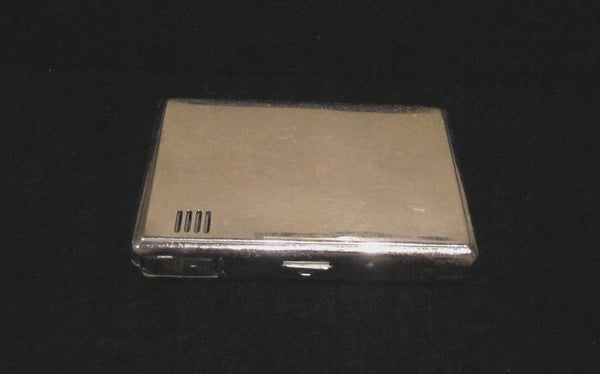 Vintage Silver Cigarette Case Lighter Art Nouveau Mermaid Magic Isoger Working Rare