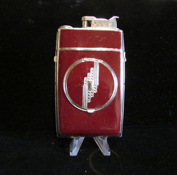 1940's Evans Case Lighter Powder Compact Art Deco Trig-A-Lite Cigarette Case Working