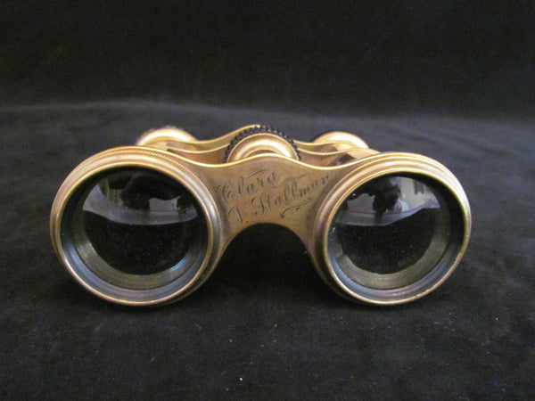 Colmont Opera Glasses 1800s Paris Mother Of Pearl & Abalone Binoculars Theater Glasses