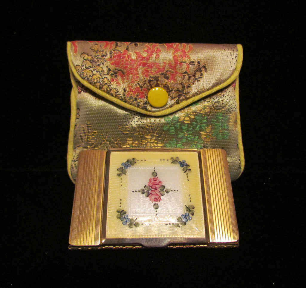 1930s La Mode Guilloche Enamel Powder Rouge And Lipstick Compact Excel –  Power Of One Designs