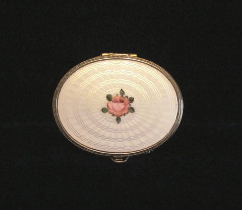Evans Gold Mesh Compact 1930's Guilloche Powder Compact Art Deco