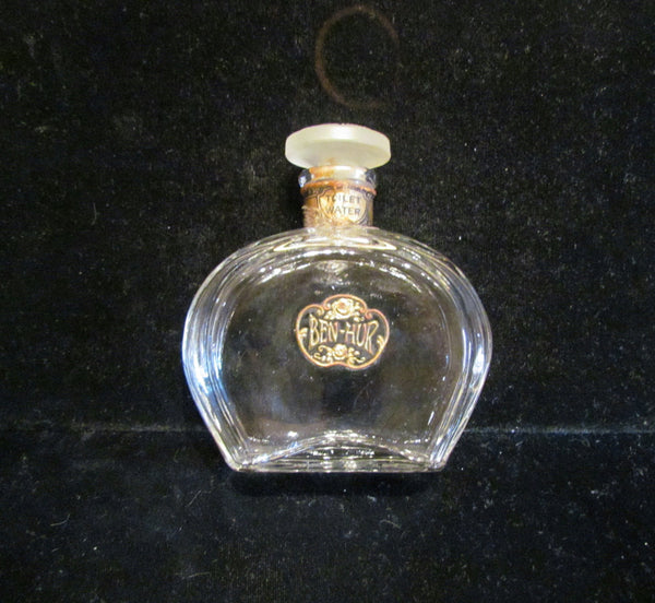 Antique Perfume Bottle 1900's Ben Hur Perfume Toilet Water Bottle Jergens Glass Bottle Hand Blown Glass RARE SALE