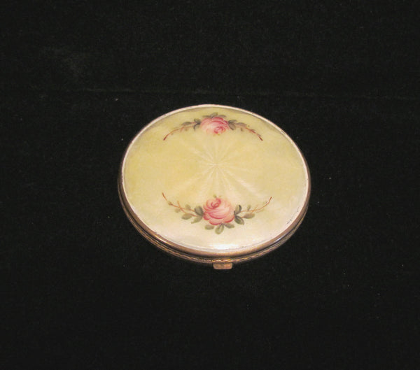 1930s Foster Guilloche Powder Mirror And Rouge Compact