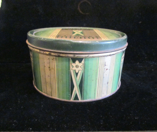 Vintage Powder Tin Richard Hudnut Tin Narcisse Dusting Powder Tin 1930s Art Nouveau Tin RARE