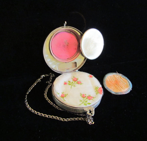Antique Compact Dance Purse 1910 Powder Mirror Compact Wristlet Purse