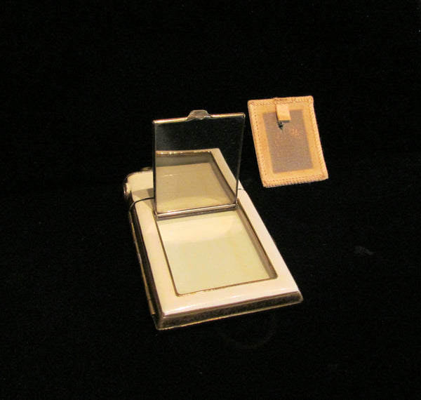Guilloche Enamel Marathon Cigarette Case Lighter Compact Working Lighter Excellent Condition