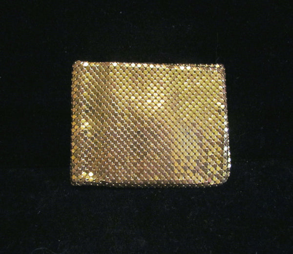 Vintage Whiting & Davis Wallet Gold Mesh Womens Billfold Ladies Wallet Evening Bag UNUSED GREAT CONDITION