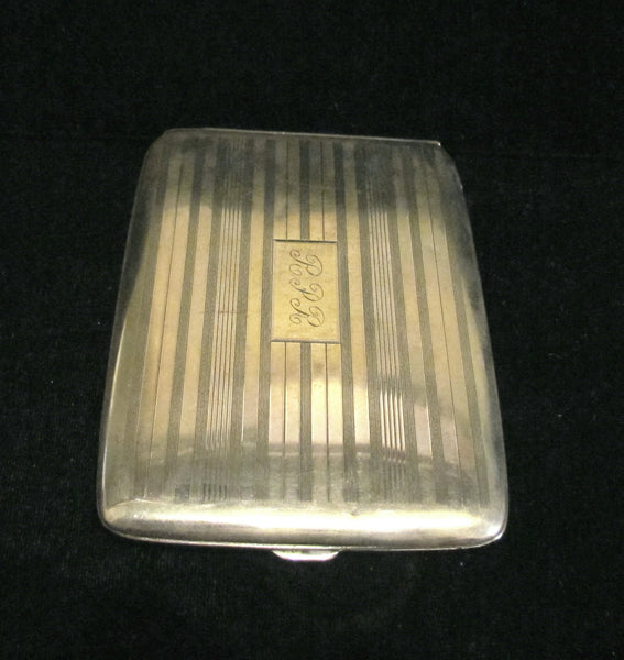 1910 LaMode Silver Plated Cigarette Case Or Business Card Case