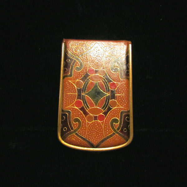 1930s Mondaine Leather Book Compact Vintage Powder Rouge And Mirror Art Deco Compact