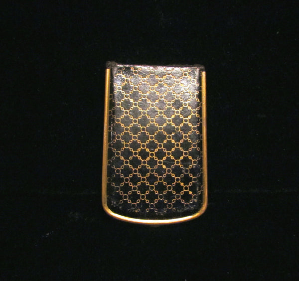 1930s Mondaine Leather Book Compact Vintage Powder Rouge And Mirror Art Deco Compact