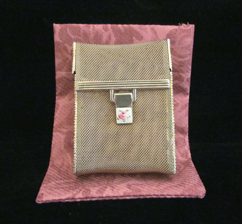 mesh cigarette case Eclipse Gold Luxury Sequin 120's : Health & Household 20 Factory Vintage Whiting & Davis Gold