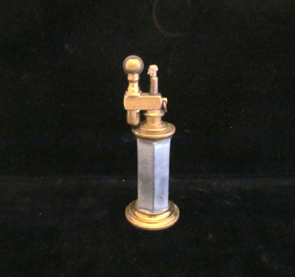 Daltis Art Deco Table Lighter Vintage Brass & Steel Wonderful Working Condition Rare