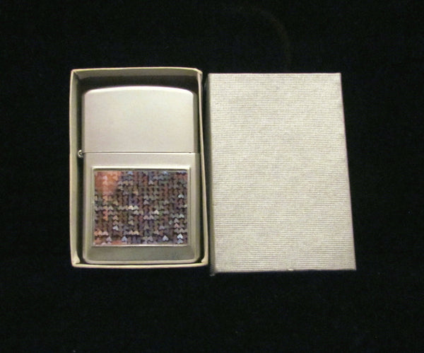 Vintage Holographic Windproof Pocket Lighter Wellington Cigarette Cigar Pipe Flip Top Lighter Working Boxed