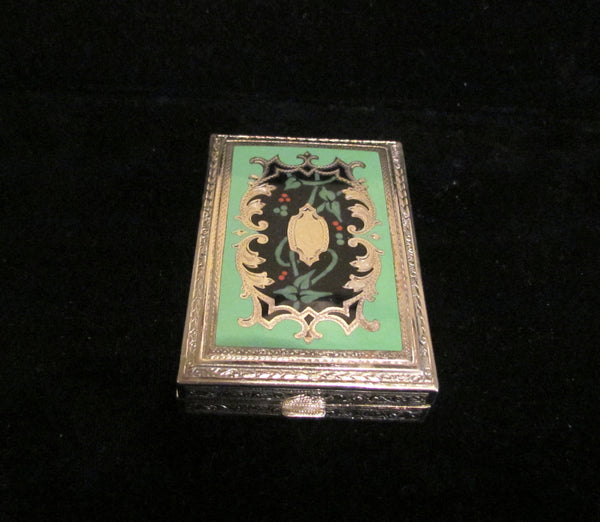 Victorian Enamel Cigarette Or Card Case 1920s Rare Beautiful Case