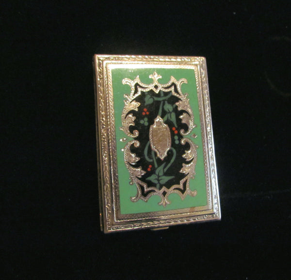 Victorian Enamel Cigarette Or Card Case 1920s Rare Beautiful Case