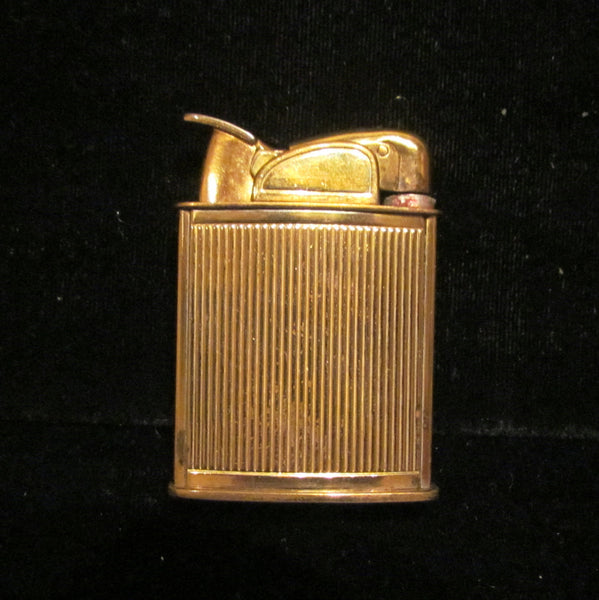 1940s Evans Guilloche Lighter Art Deco Pocket Purse Lighter Boxed Working Condition