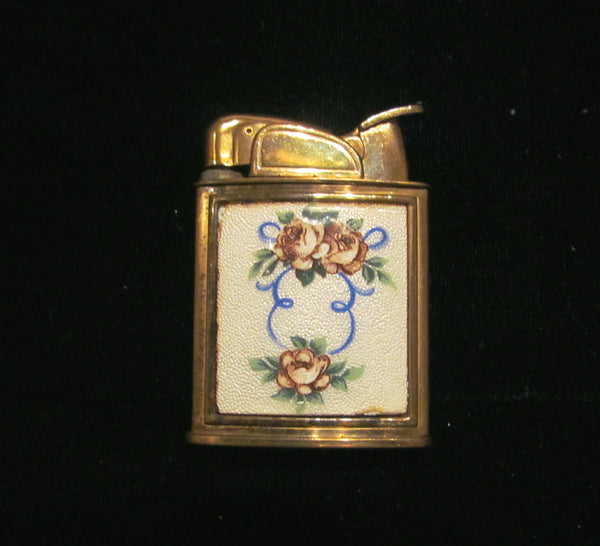 1940s Evans Guilloche Lighter Art Deco Pocket Purse Lighter Boxed Working Condition