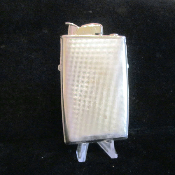 1940s Trig-A-Lite Evans Cigarette Case Lighter Art Deco Silver Working Excellent Condition