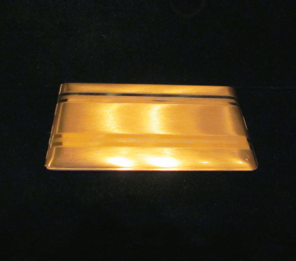 1950's Gold Cigarette Case Elgin American Business Card Case Excellent Condition