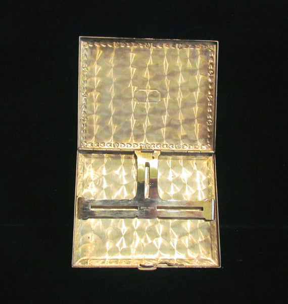 Evans Nickel Silver Cigarette Case Business Credit Card Holder 1910 Edwardian