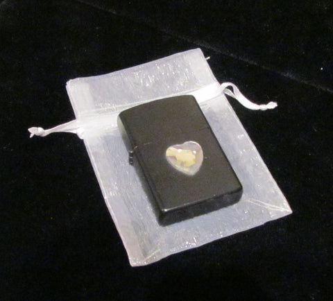 Flip Top Black Heart Lighter Pocket Lighter Cigarette Lighter FlipTop Working Lighter