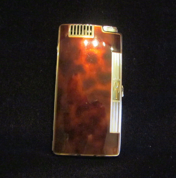 Ronson Pocket Pal Enamel Cigarette Case Lighter 1930s Art Deco Case Lite